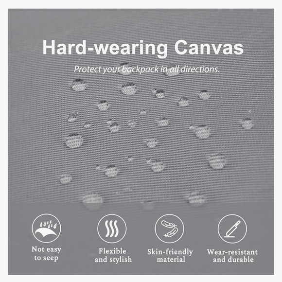 NWT Gray WindTook Laptop backpack for Women & Men,College Computer bag - Picture 8 of 12